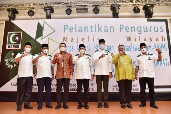 Hadiri Pelantikan MW KAHMI dan Forhati Sumut 2021-2026, Gubernur Edy Rahmayadi Sebut HMI Turut Mengawal Kemerdekaan